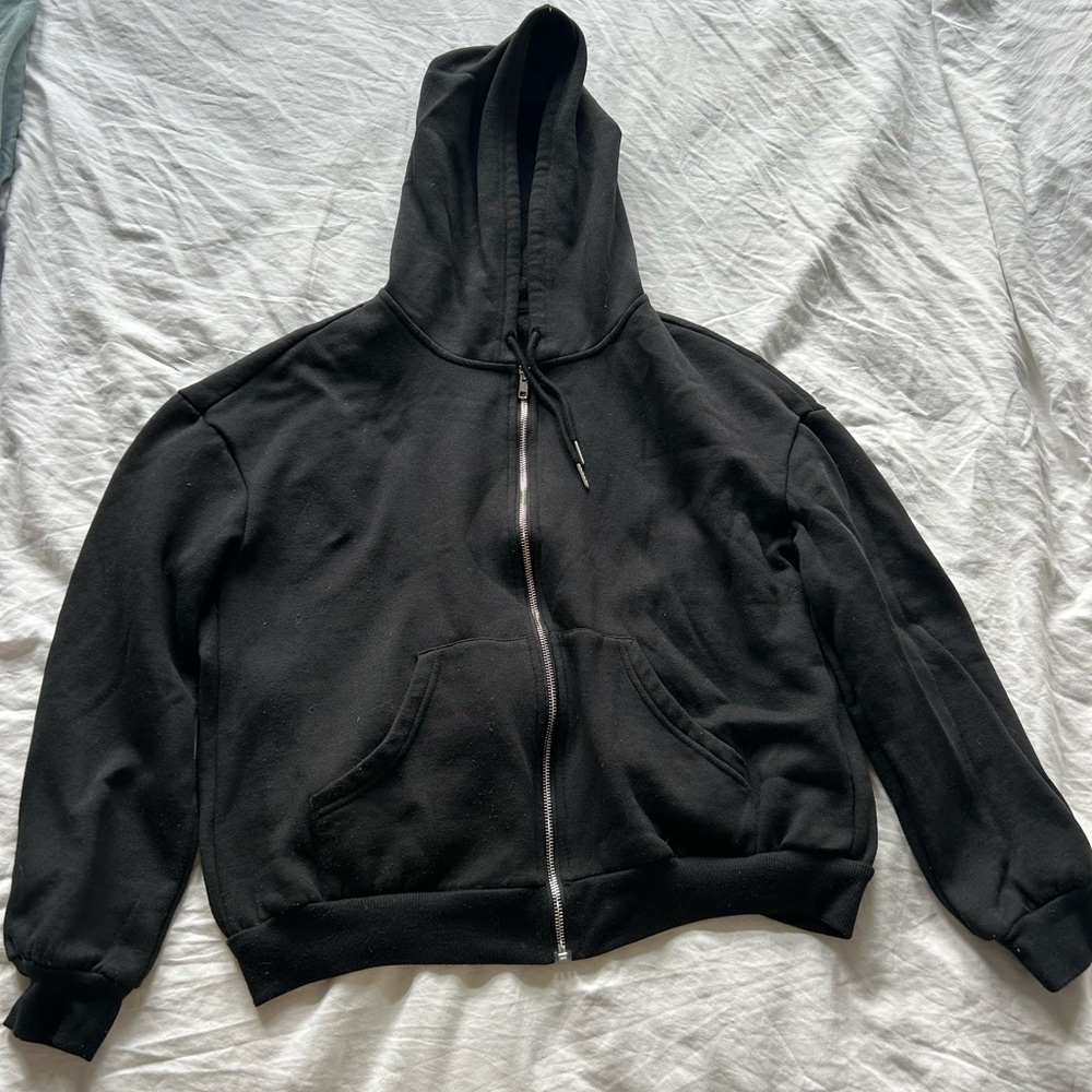 Black Zip-up Hoodie